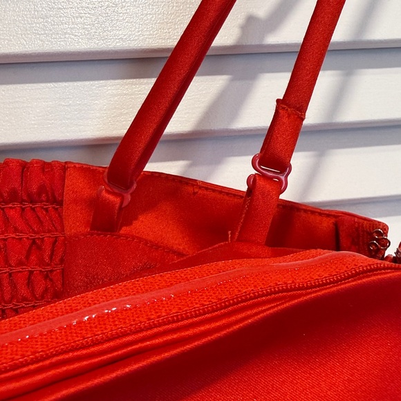 NWT Loft Bow Strappy Bustier Top Red Camisole - Picture 5 of 7